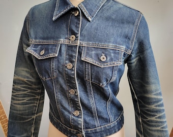 Vtg 90s GAP JEAN JACKET : Vintage Small Type 2 Style Y2k 2000s the