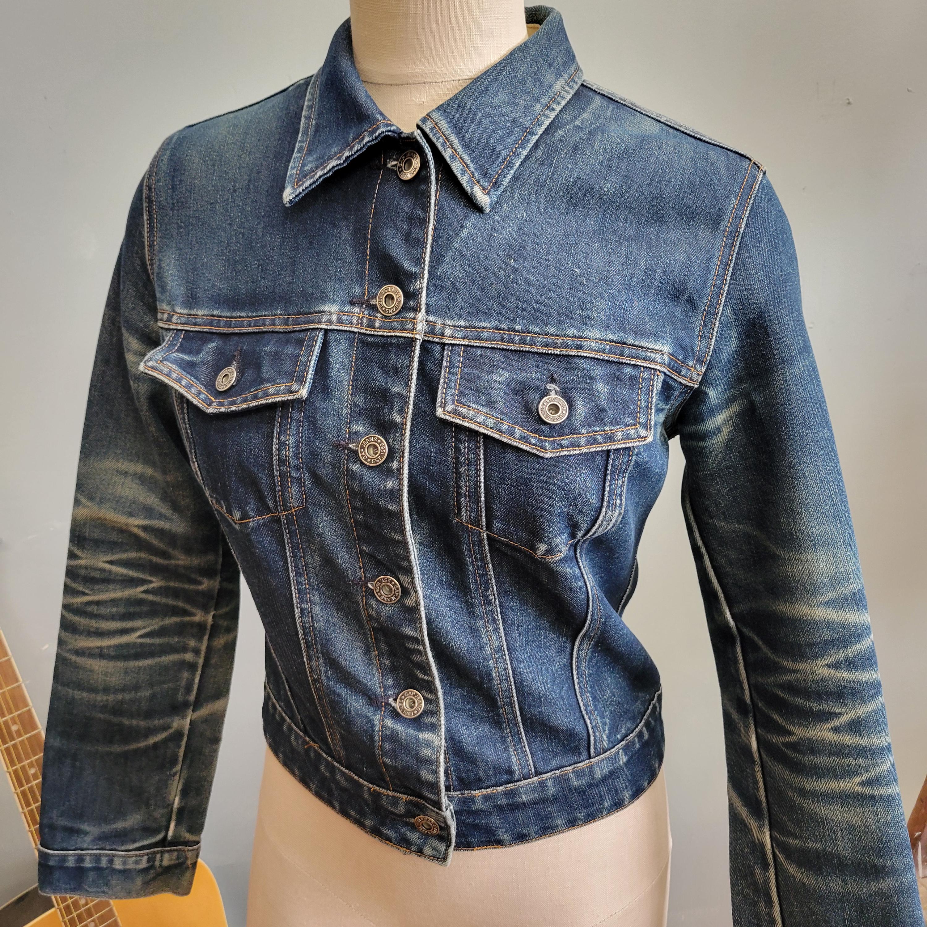 Vtg 90s GAP JEAN JACKET : Vintage Small Type 2 Style Y2k 2000s the