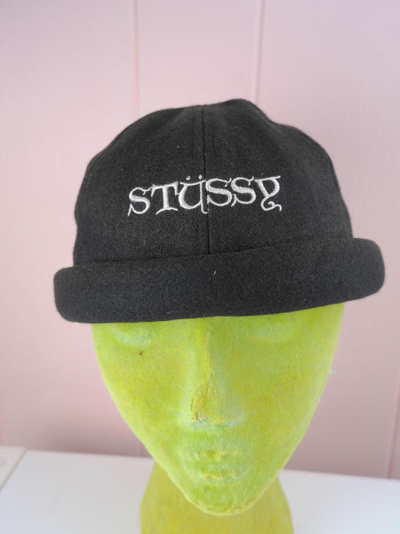 80s 90s old stussy ベレー帽 Vtg 90s STUSSY Hat, Black Felt Bowler Cap - Etsy