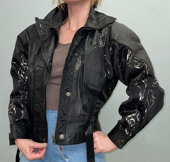 SLY  VINTAGE F／LEATHER CROP BZ SLY VINTAGE F／LEATHER CROP BZ
