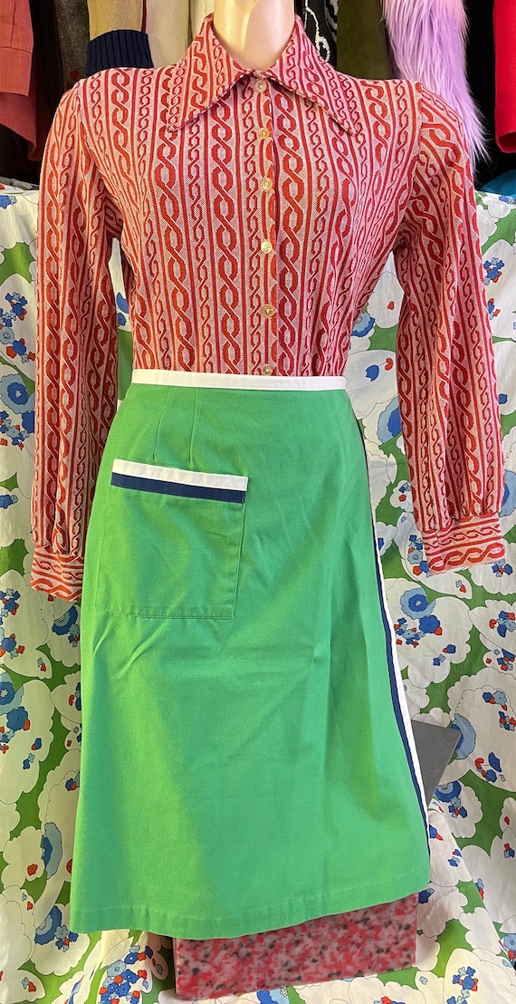 Vintage 1970s  Wrap Skirt With Pockets// Hippie Sk