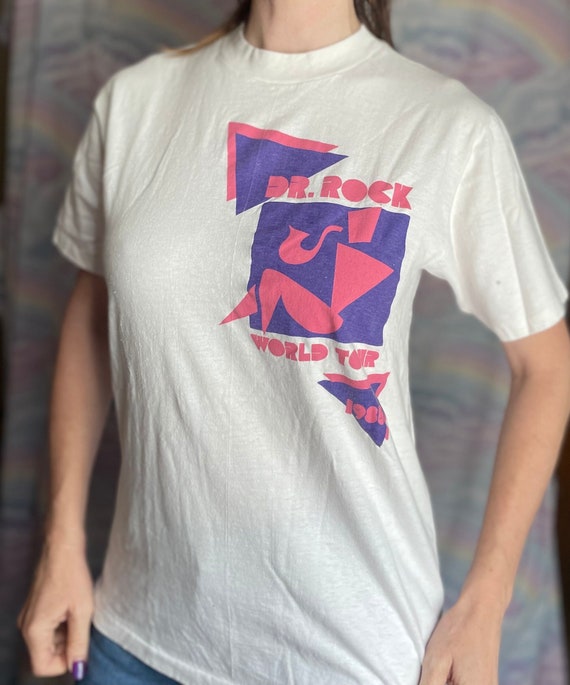 Vintage Rare Dr Rock German Rock Band Shirt / 80s 