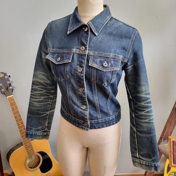 Vtg 90s GAP JEAN JACKET : Vintage Small Type 2 Style Y2k 2000s the
