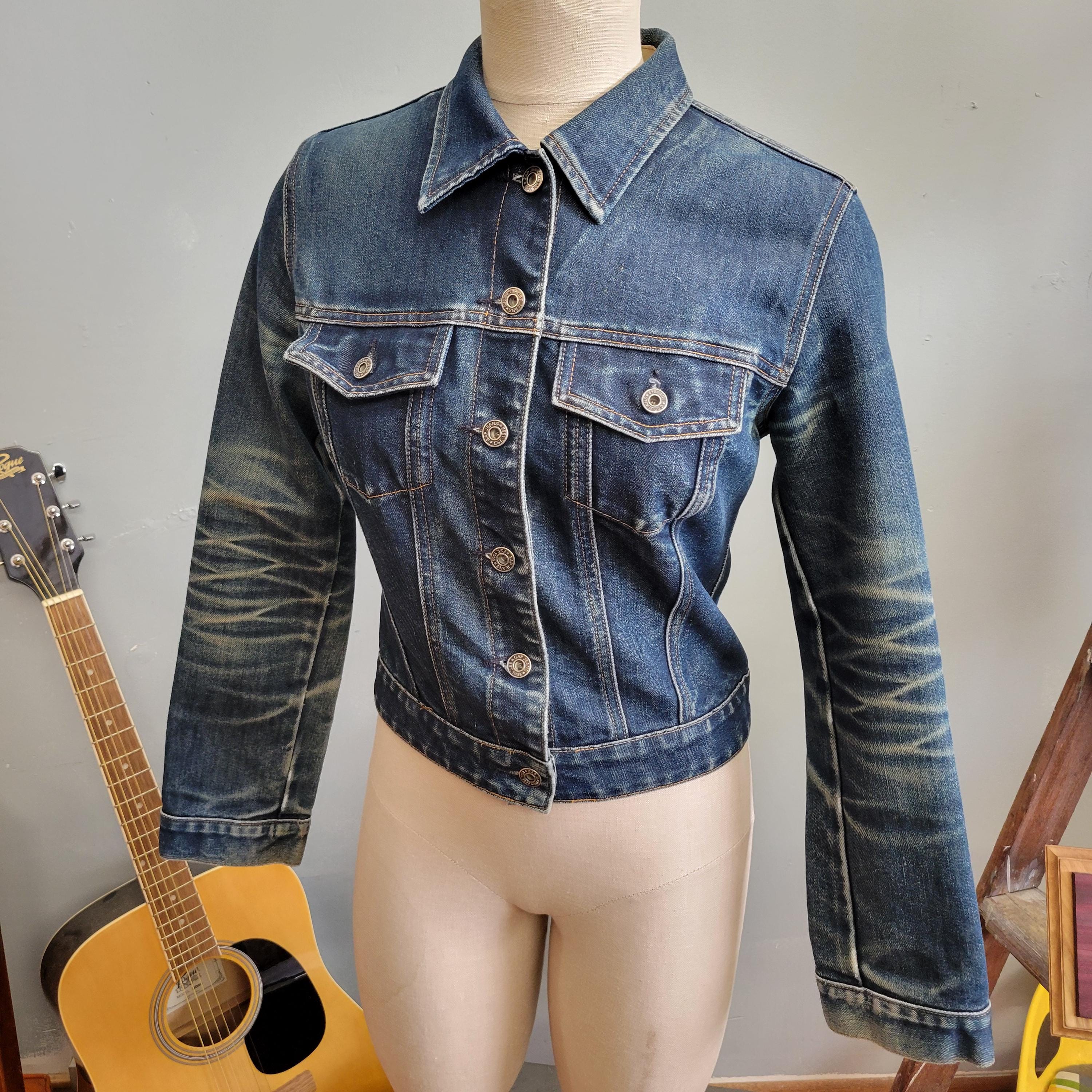 Vtg 90s GAP JEAN JACKET : Vintage Small Type 2 Style Y2k 2000s the