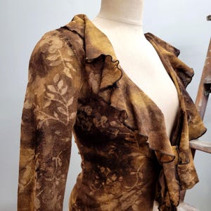 Y2k Brown Blouse - Etsy
