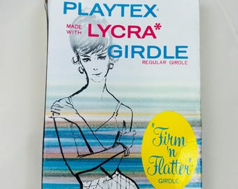 vtg 50s Playtex GIRDLE New in Original DEADSTOCK Box, Firm N Flatter