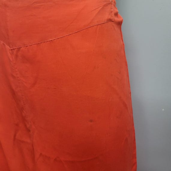 Vintage 1930s Beach Pajamas: Rayon Palazzos, Oran… - image 4