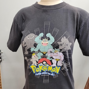 vtg Y2K POKEMON TSHIRT // vintage youth medium 2000's adult xs baby tee Nintendo kids cartoon video game collectible toys retro graphic tee