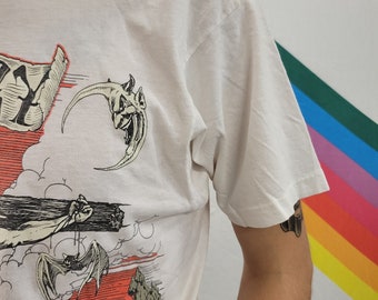 セール】mt8834- ヴィンテージロックT風スーベニアTシャツ