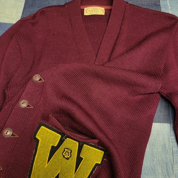 Vintage 40s 1950s Varsity Letter Jacket // Varsit… - image 4