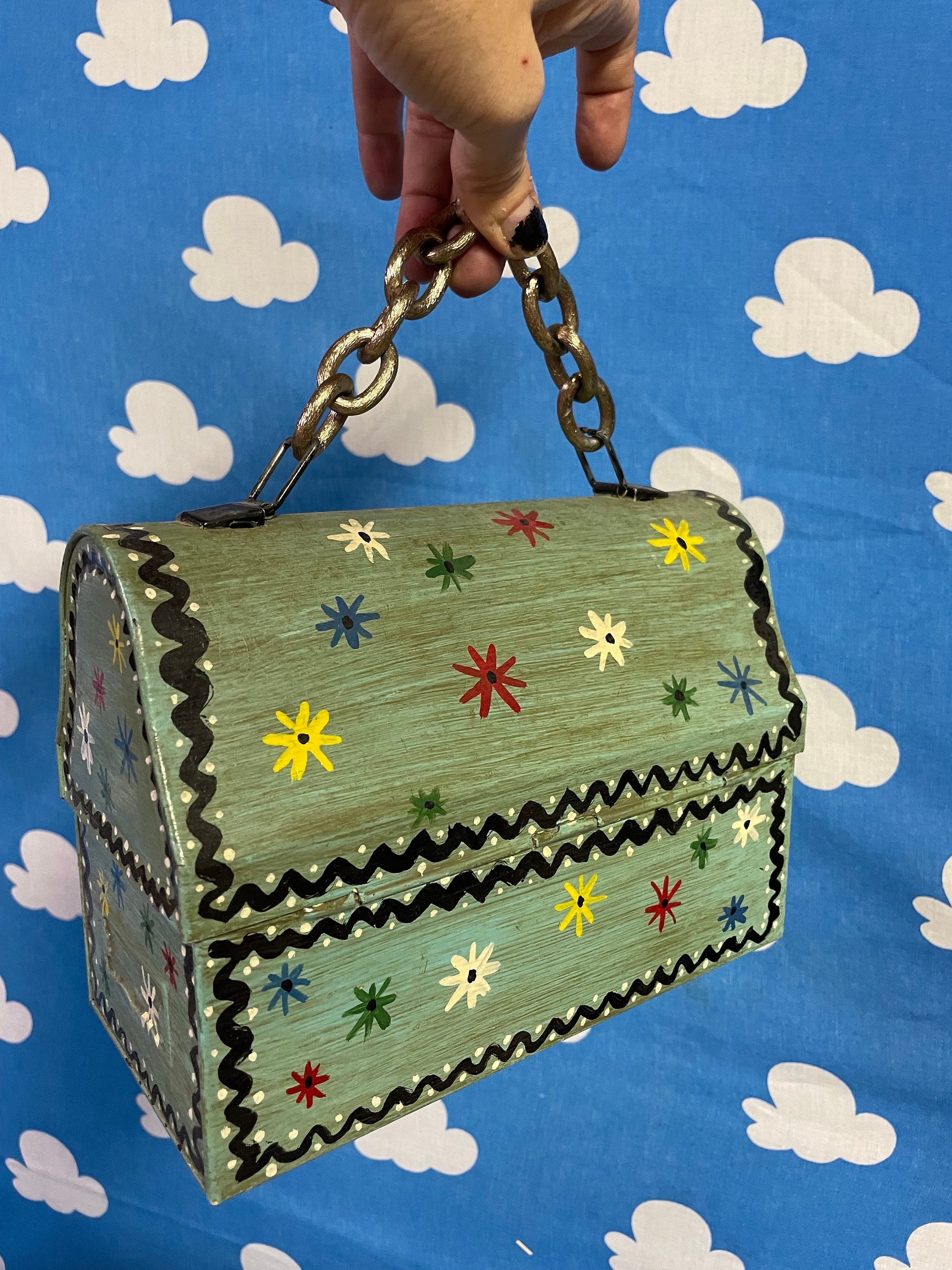 60s Wooden Purse - Etsy