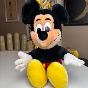 vtg MICKEY MOUSE PLUSH : vintage 12” Disney Stuffed Animal Souvenir image 11