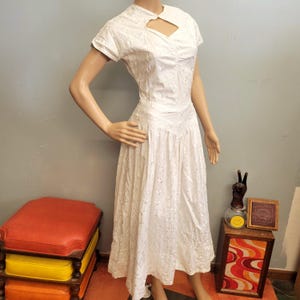 White Drop Waist Dress Short - Etsy