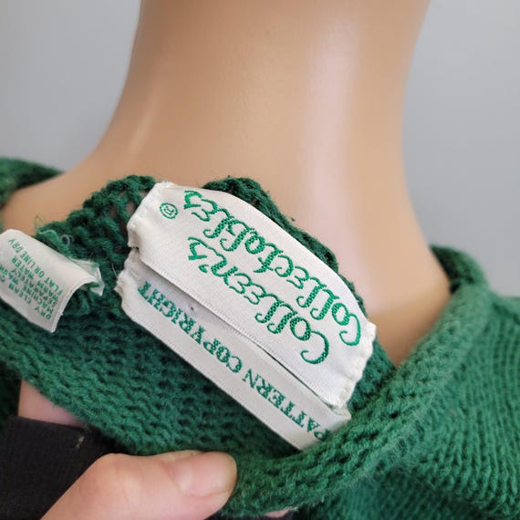 Vtg 80s EMBROIDERED PATCHWORK SWEATER // vintage … - image 8