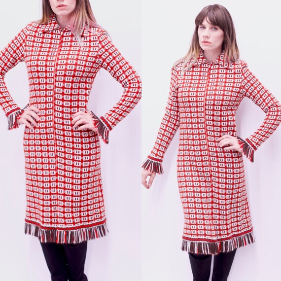 Vintage 1970's Suzy Perette by VICTOR COSTA Fringe