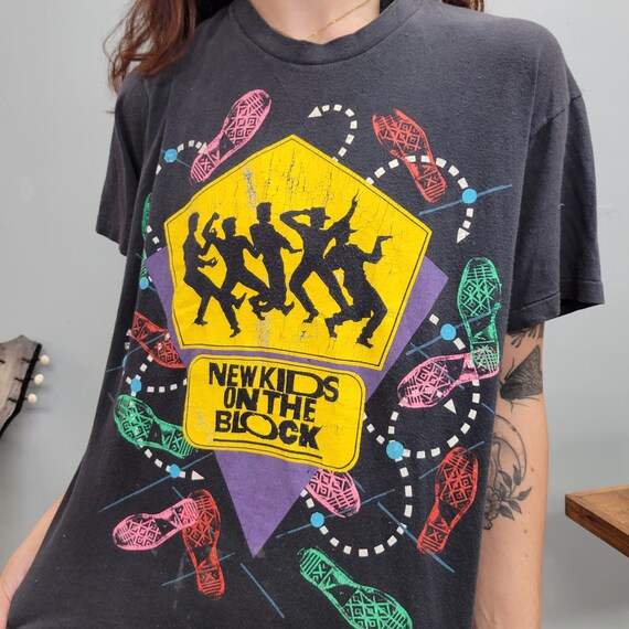 BL00DCLOT Tシャツ レア　NYHC 90s Vintage 90s NKOTB Band Tee: New Kids on the Block Tour Shirt - Etsy UK
