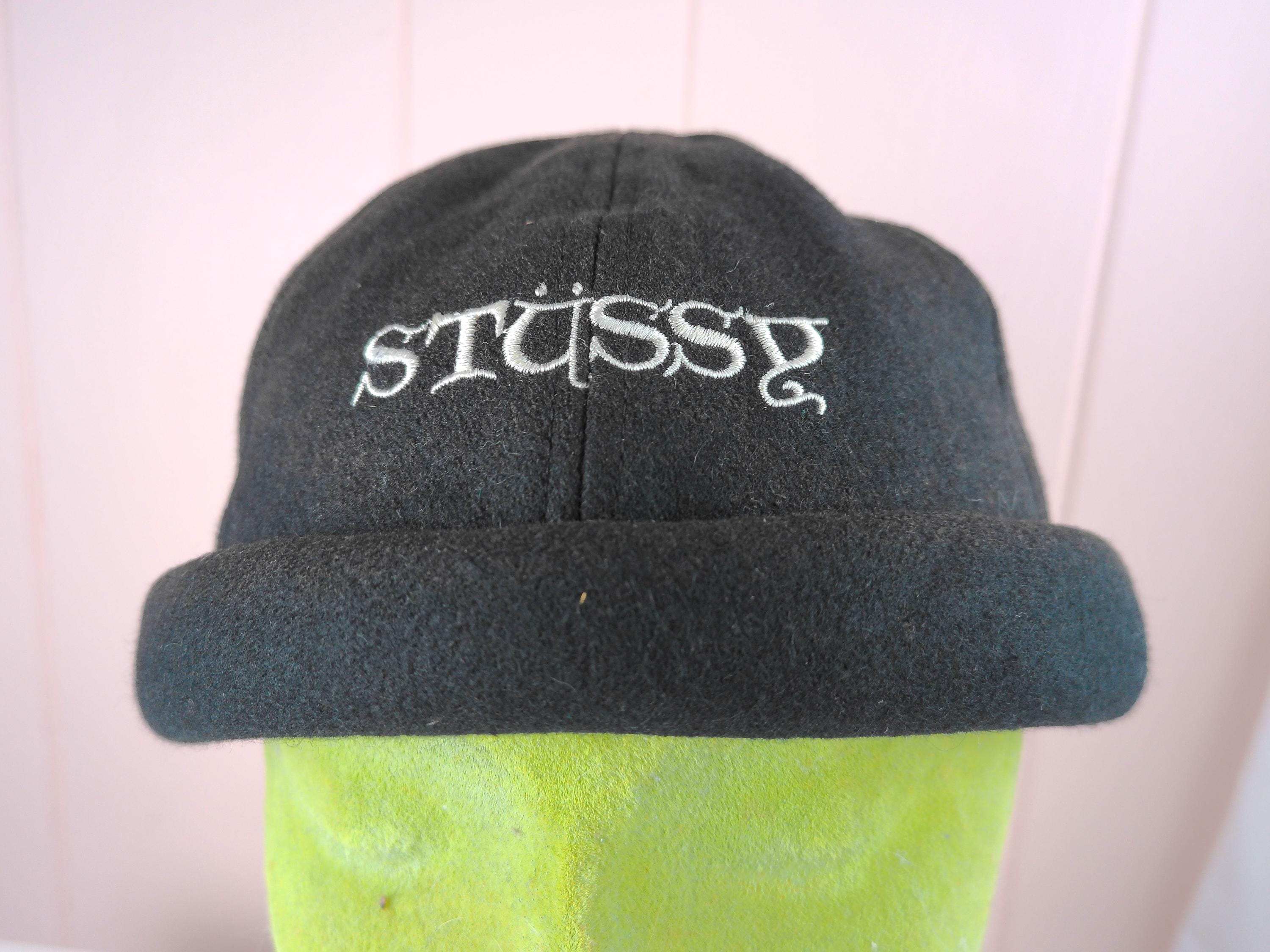 Vtg 90s STUSSY Hat, Black Felt Bowler Cap - Etsy