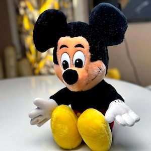 vtg MICKEY MOUSE PLUSH : vintage 12” Disney Stuffed Animal Souvenir image 1