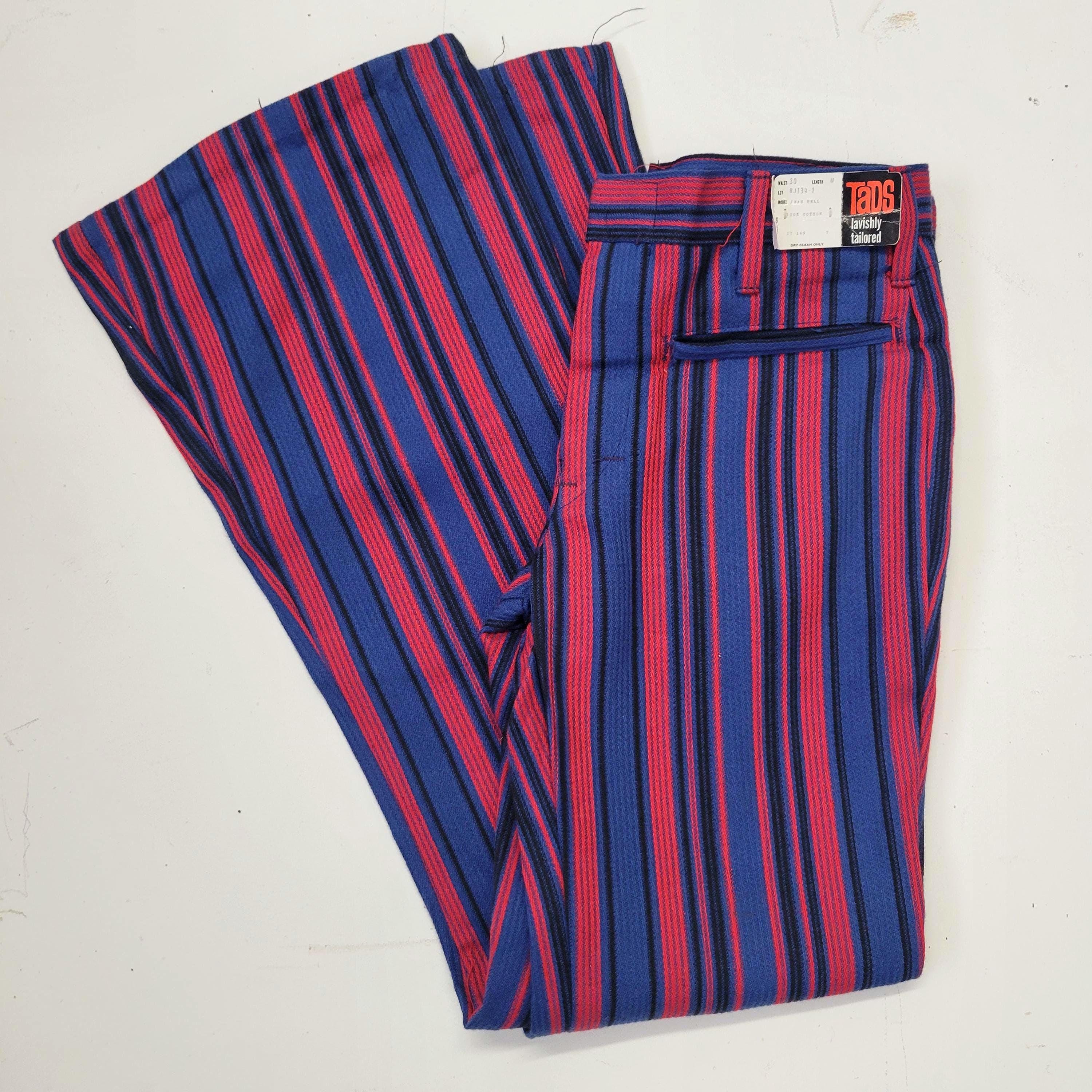 60s Striped Pants - Etsy