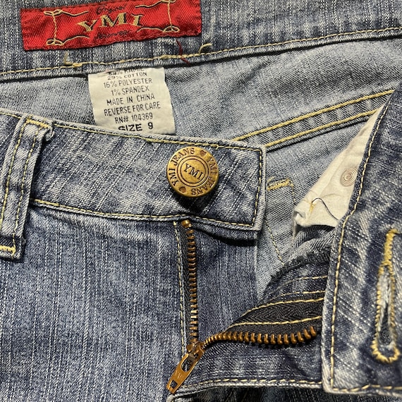 Vtg Y2K GOLD GLITTER JEANS // Vintage Ymi Flare Leg Ultra Vtg Y2K GOLD GLITTER JEANS // Vintage Ymi Flare Leg Ultra