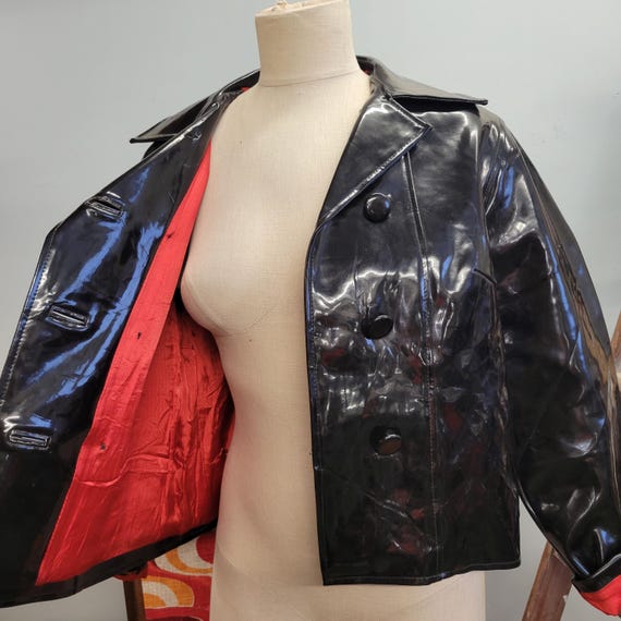 Vtg 70s PVC VINYL JACKET // Vintage Lady Esta Fashions Japan Vtg 70s PVC VINYL JACKET // Vintage Lady Esta Fashions Japan