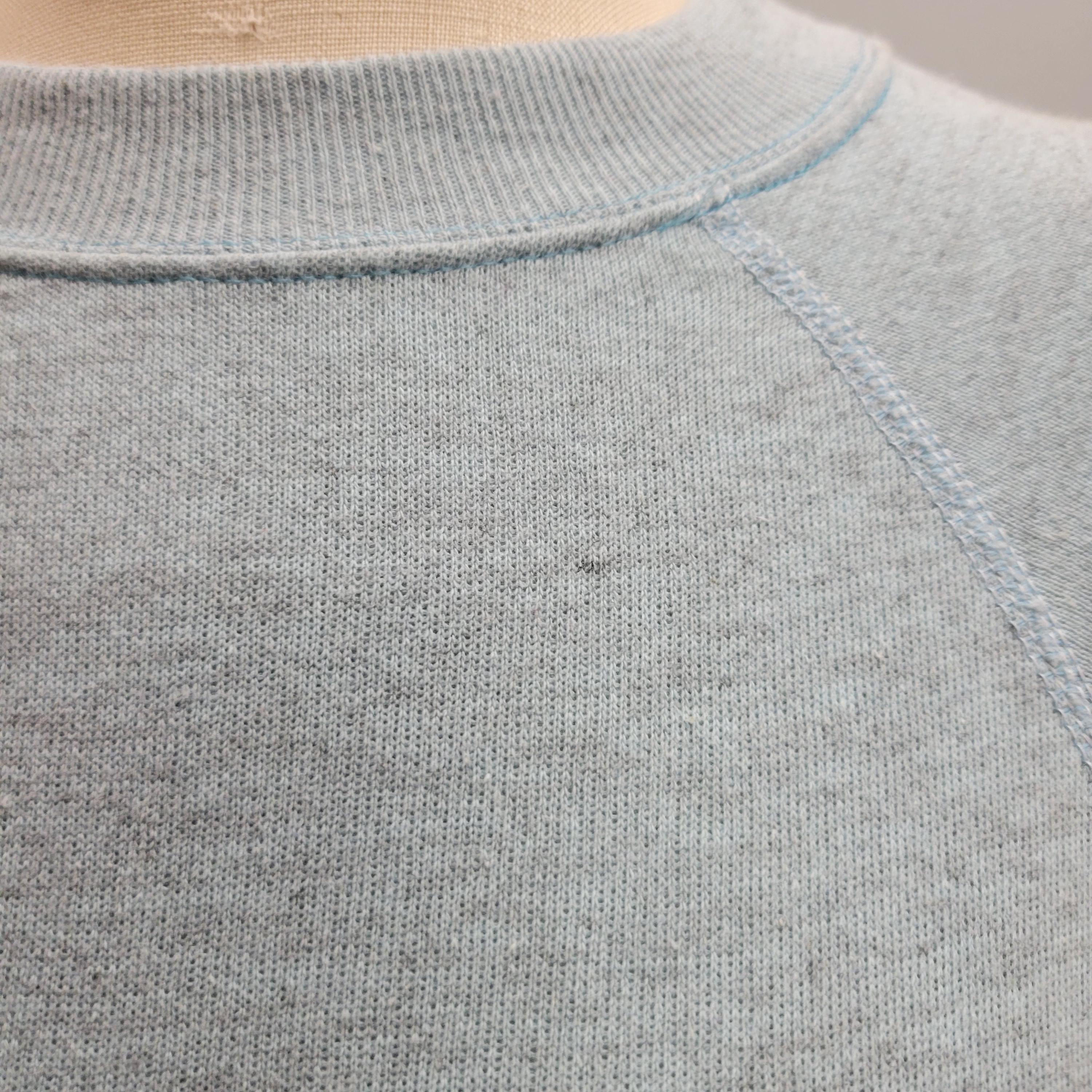 Vtg 70s Pastel Blue Speckled Pannill Sweatshirt: Vintage Spring 