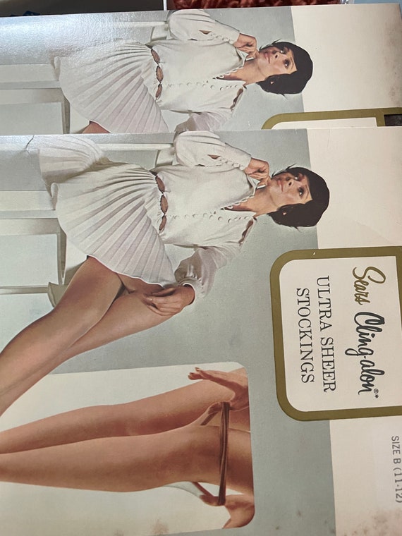 vtg lot of 16 knee high nylon stockings 1950s 60s… - image 7