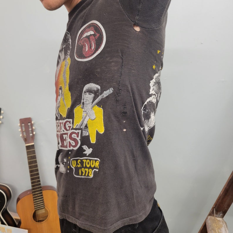 Vtg 70s ROLLING STONES TSHIRT / Band Tee Rock Tee Stones Us Tour Shirt