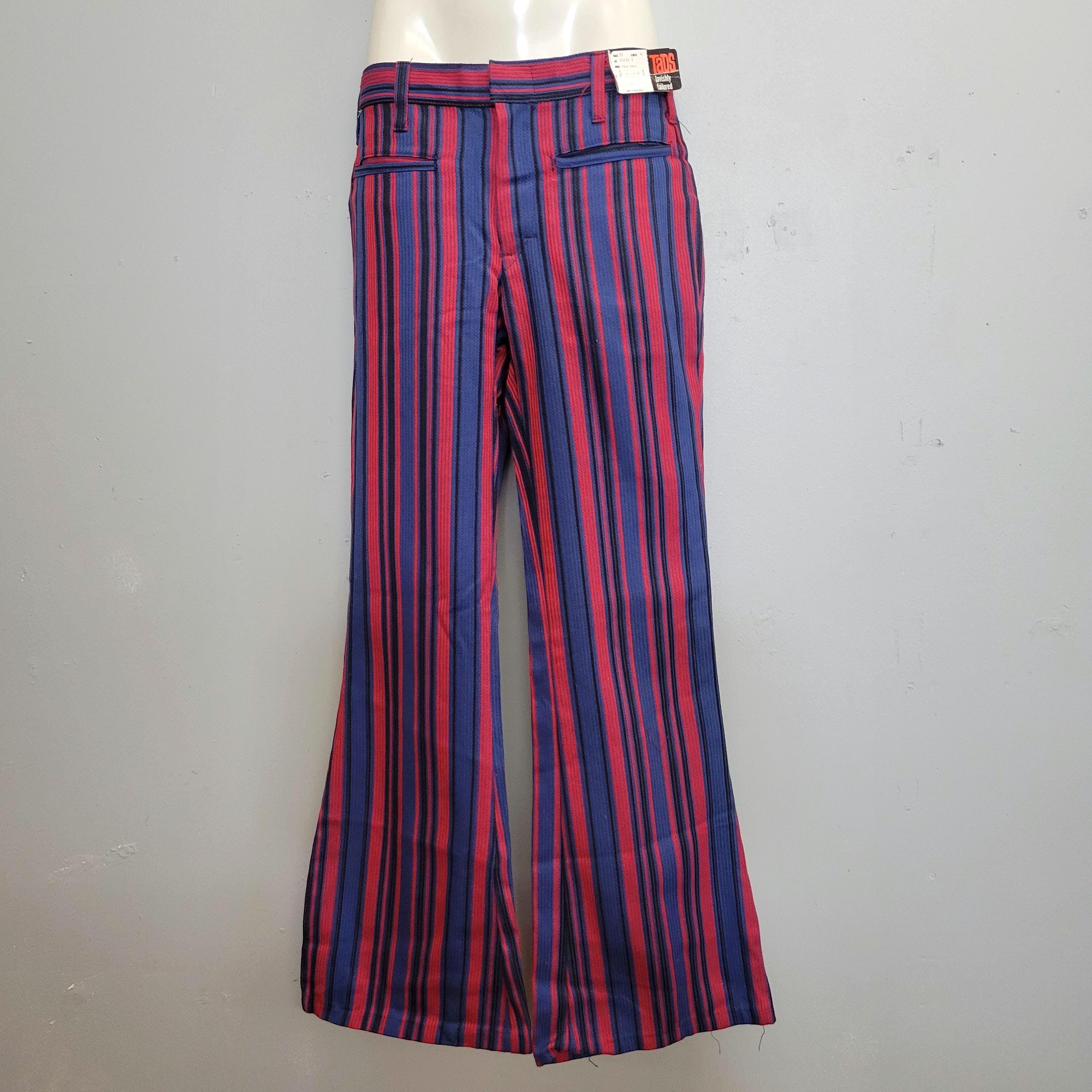 60s Striped Trousers - Etsy