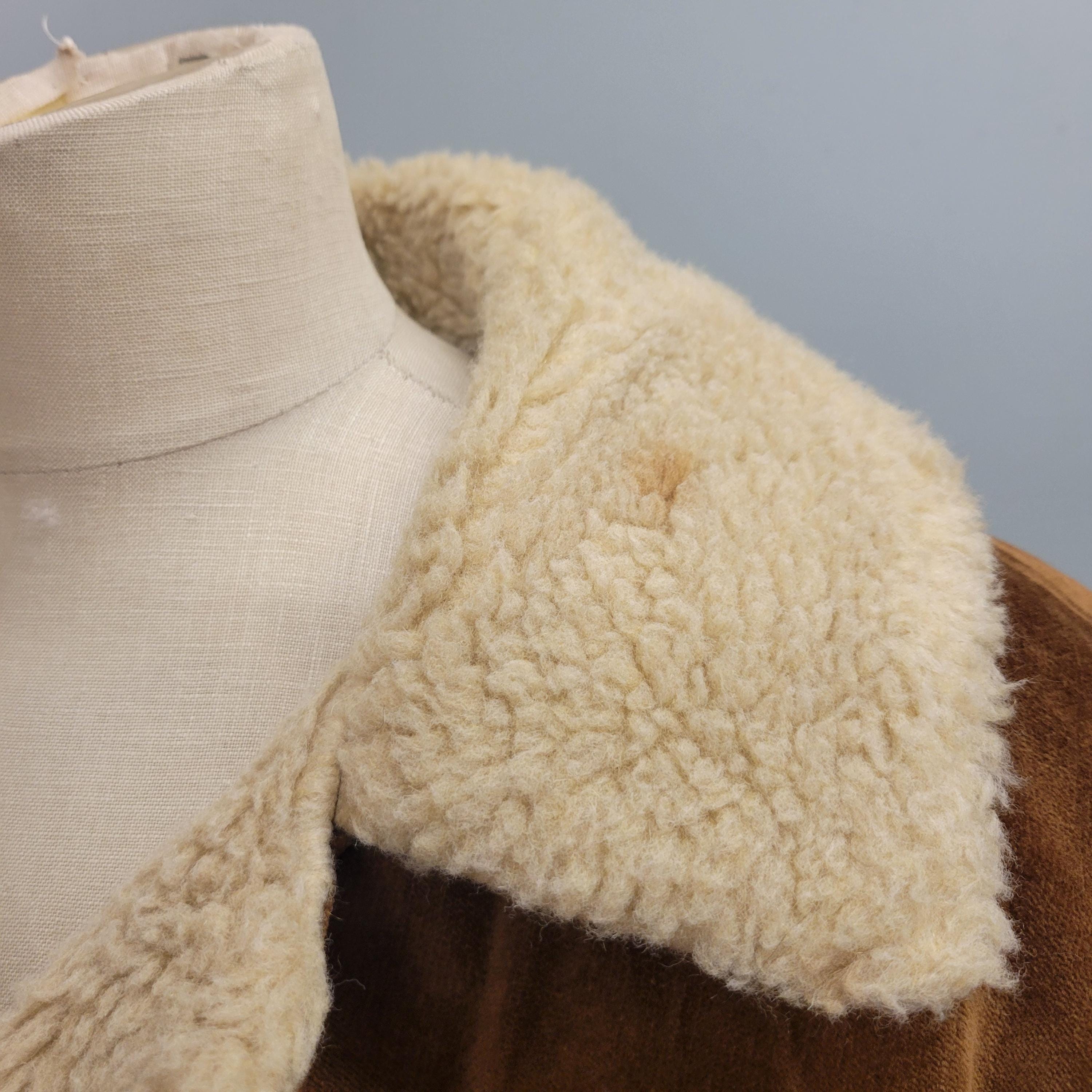 Vintage 70s Velour Sherpa Coat: Shipton Sportswear Western Ranch 