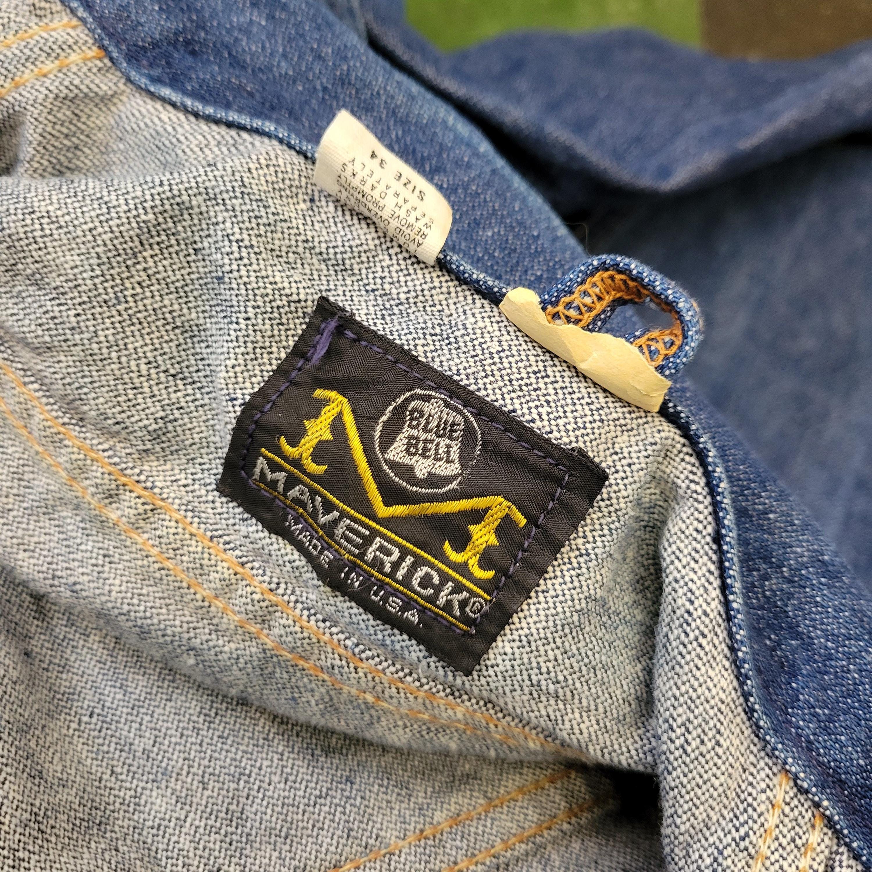 Vintage 60s Maverick Blue Bell Denim Jacket: Medium Wash Trucker