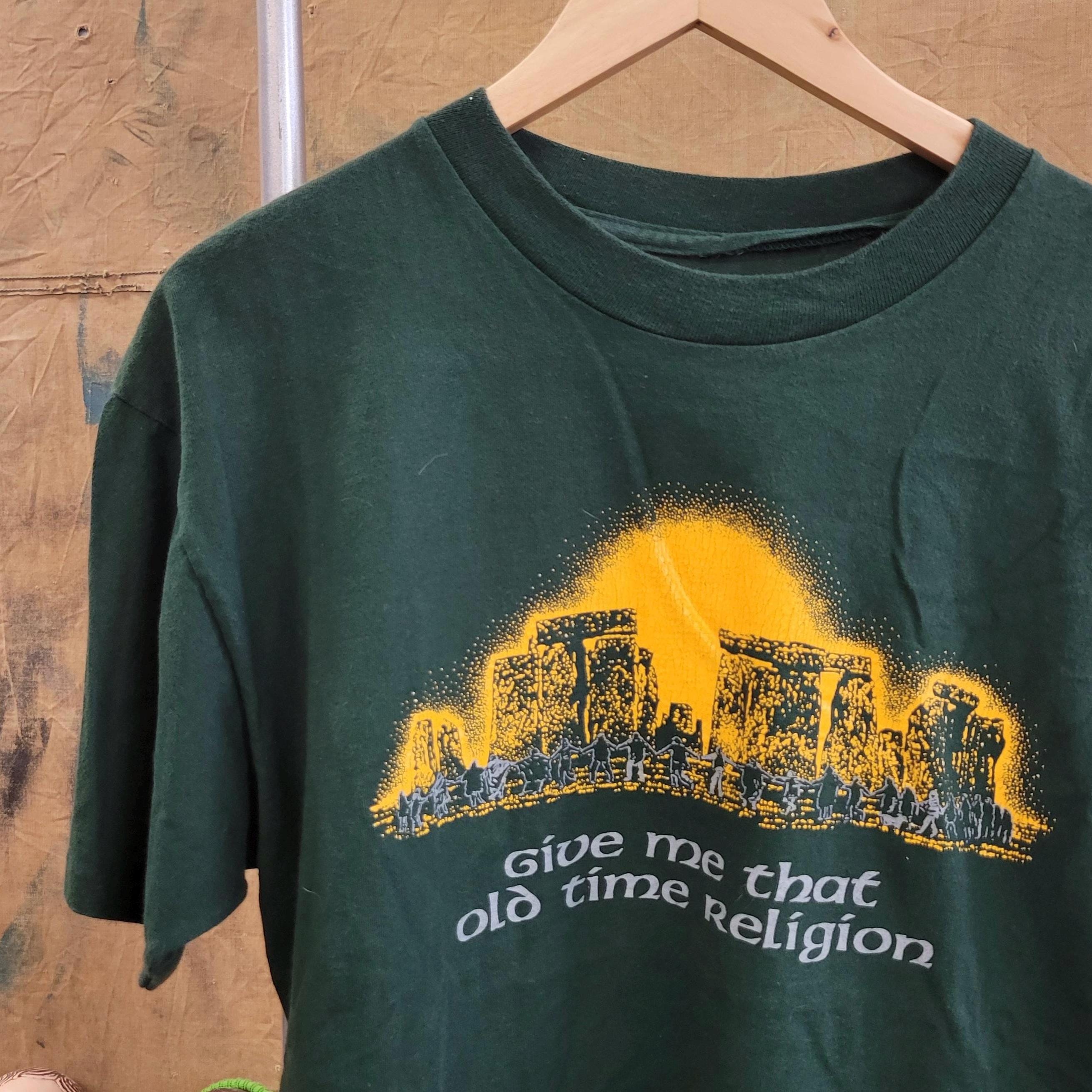 Vtg 90s STONEHENGE TSHIRT // Vintage Old Time Religion Ruins