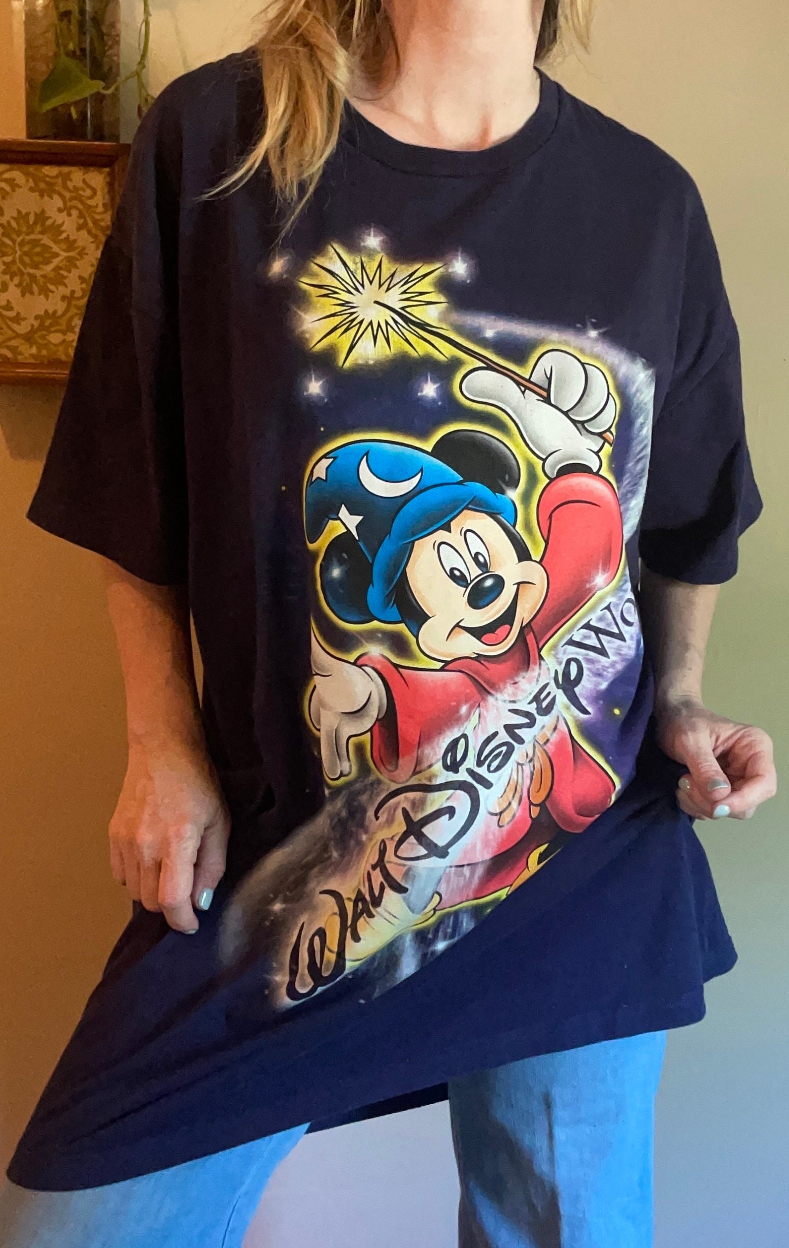 Vtg 90s DISNEY FANTASIA WIZARD // Vintage Magic Kingdom Mickey