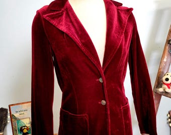 70er Jahre Vintage Blazer, Handarbeit, Vintage Look, Einzelstück