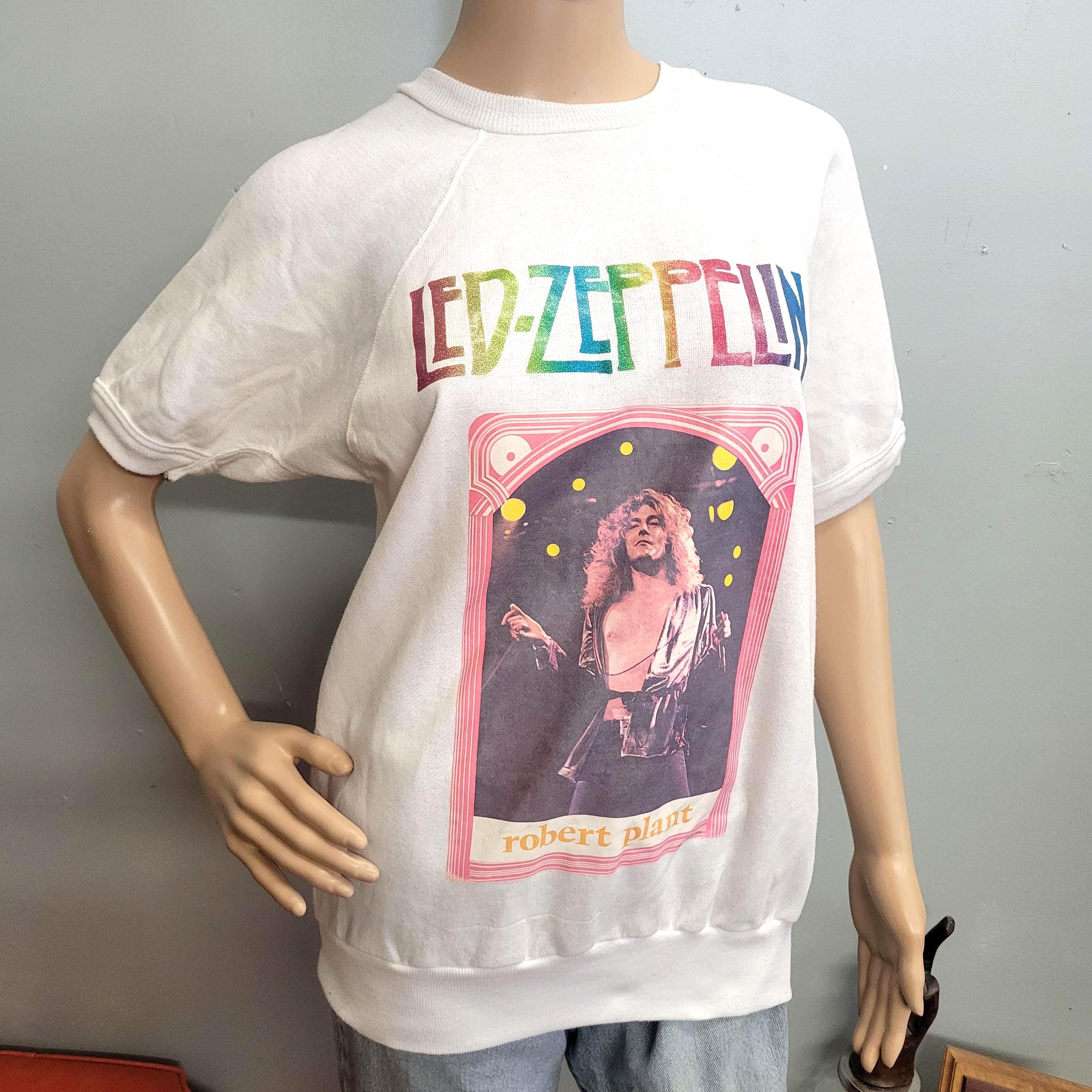 Worlds End Tシャツ セディショナリーズ　ティッツT 70s Vintage 70s Led Zeppelin Sweatshirt: Robert Plant Glitter Graphic
