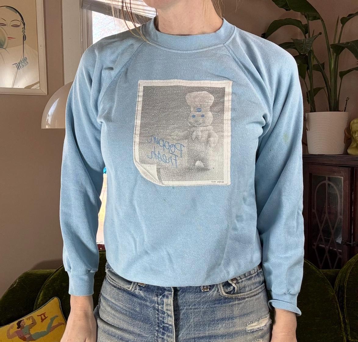Pillsbury Doughboy Sweatshirt - Etsy Pillsbury Doughboy Sweatshirt - Etsy
