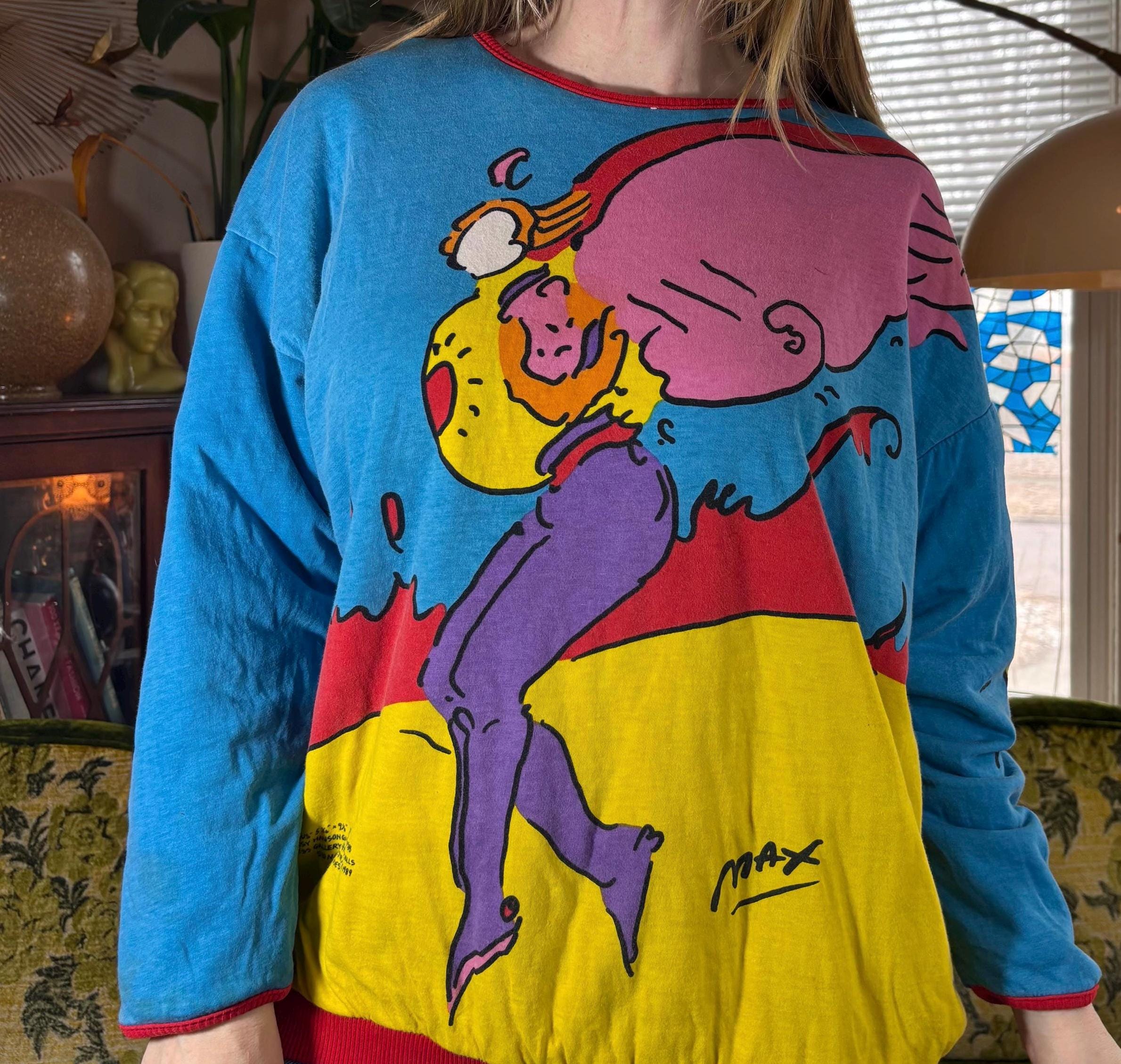 Peter Max Sweatshirt - Etsy Peter Max Sweatshirt - Etsy