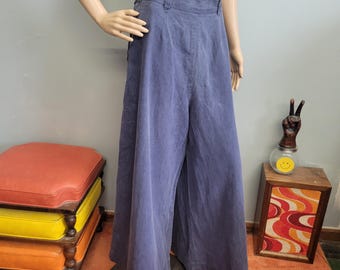 vtg EPIC 70s Baggy ELEPHANT BELL Bottom Denim Jeans, Palazzo Style