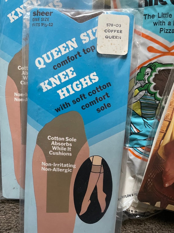 vtg lot of 16 knee high nylon stockings 1950s 60s… - image 4