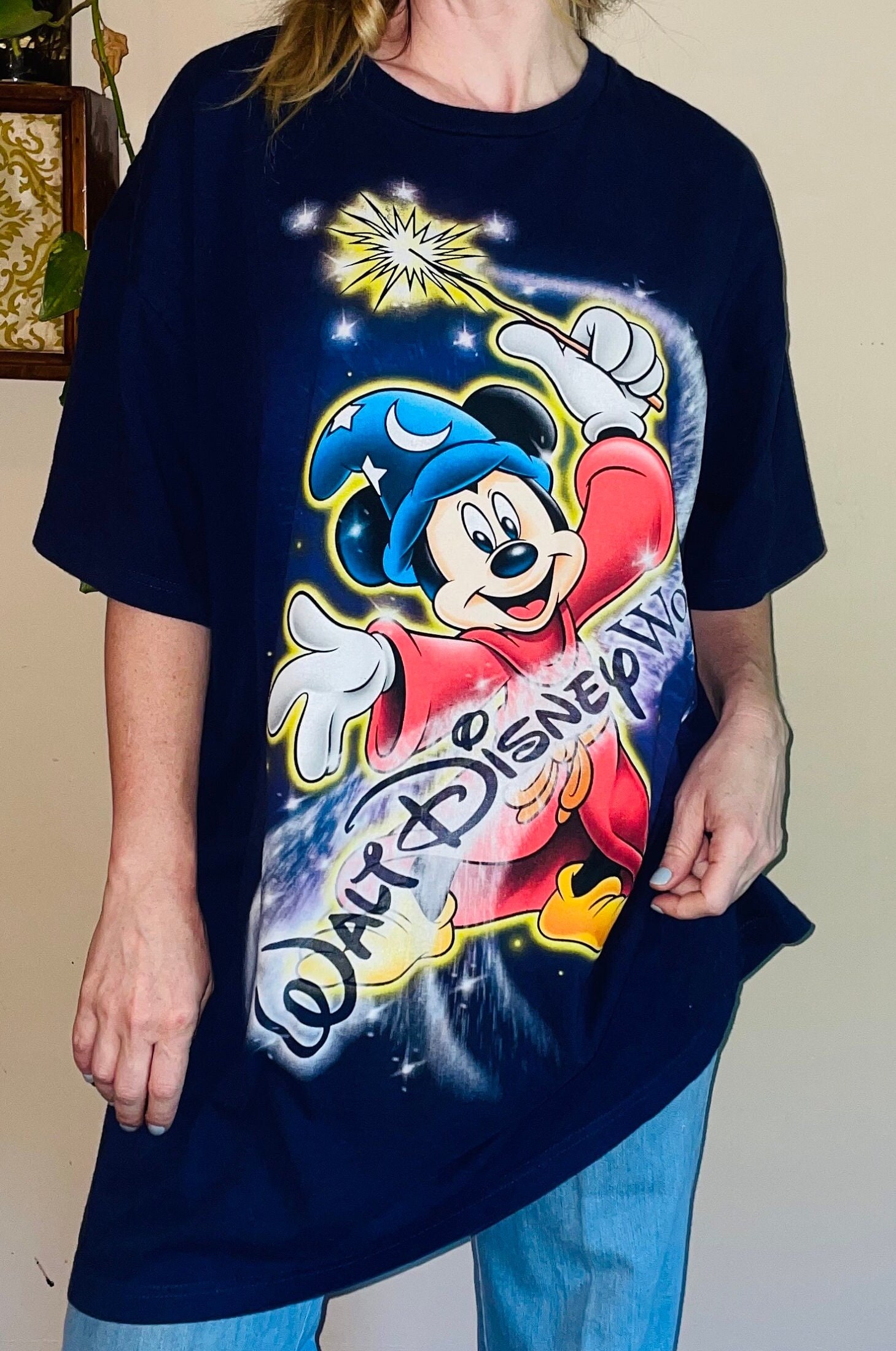 Vtg 90s DISNEY FANTASIA WIZARD // Vintage Magic Kingdom Mickey