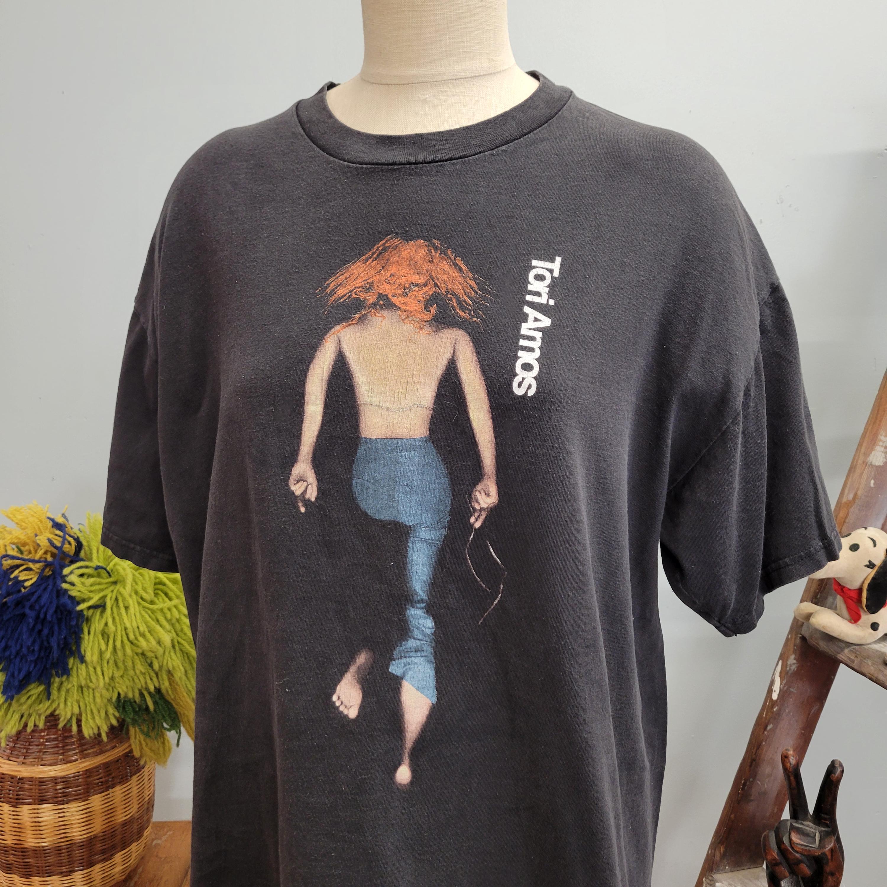 Vtg 90s TORI AMOS Plugged Tour T-shirt : Vintage Hanes XL Female