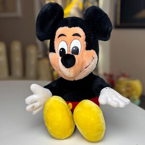 vtg MICKEY MOUSE PLUSH : vintage 12” Disney Stuffed Animal Souvenir image 2