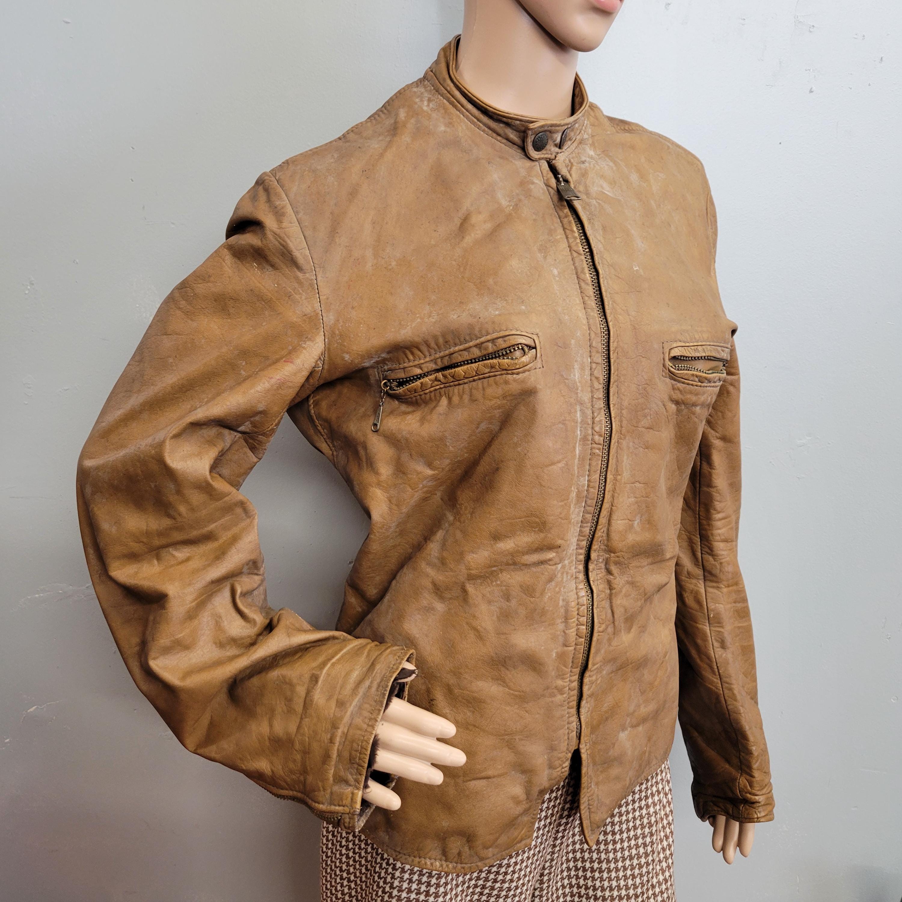 Vtg 60s BROOKS Sportswear LEATHER Moto Racer Jacket - Etsy