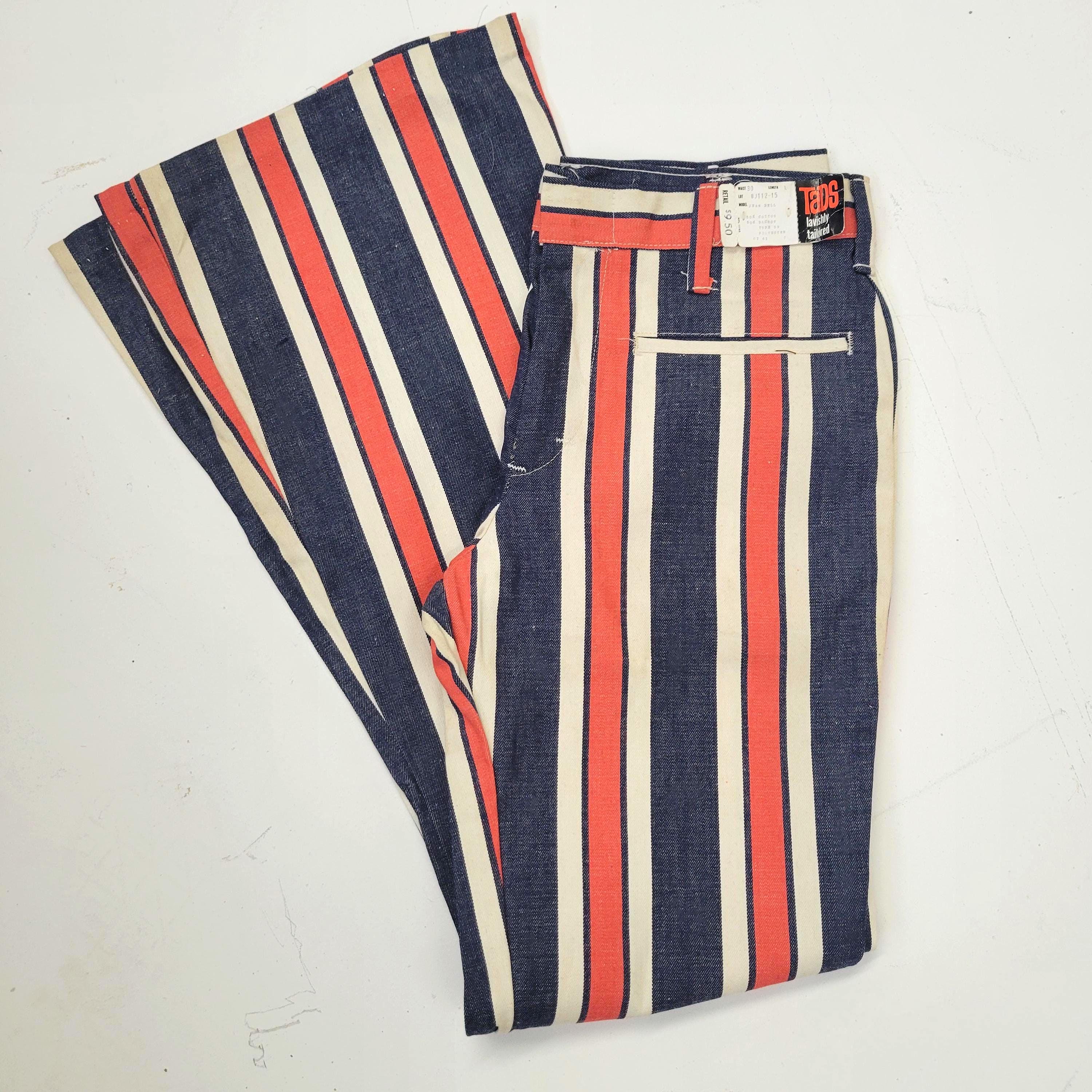 70s Striped Flare - Etsy 70s Striped Flare - Etsy