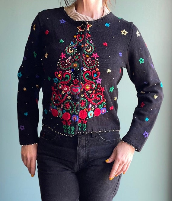 Vintage 1998 Michael Simon Holiday Sweater / Heavi