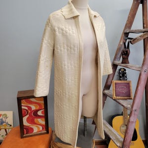 70s Geometric Knit Cardigan: Vintage Cuddle Knit Orlon Acrylic Sweater