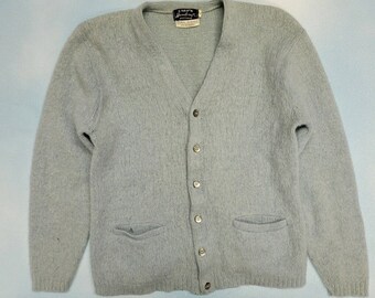 vtg 50s 60s Carps handcraft sportswear cardigan alpaca wool sweater 50s preppy men’s sweater