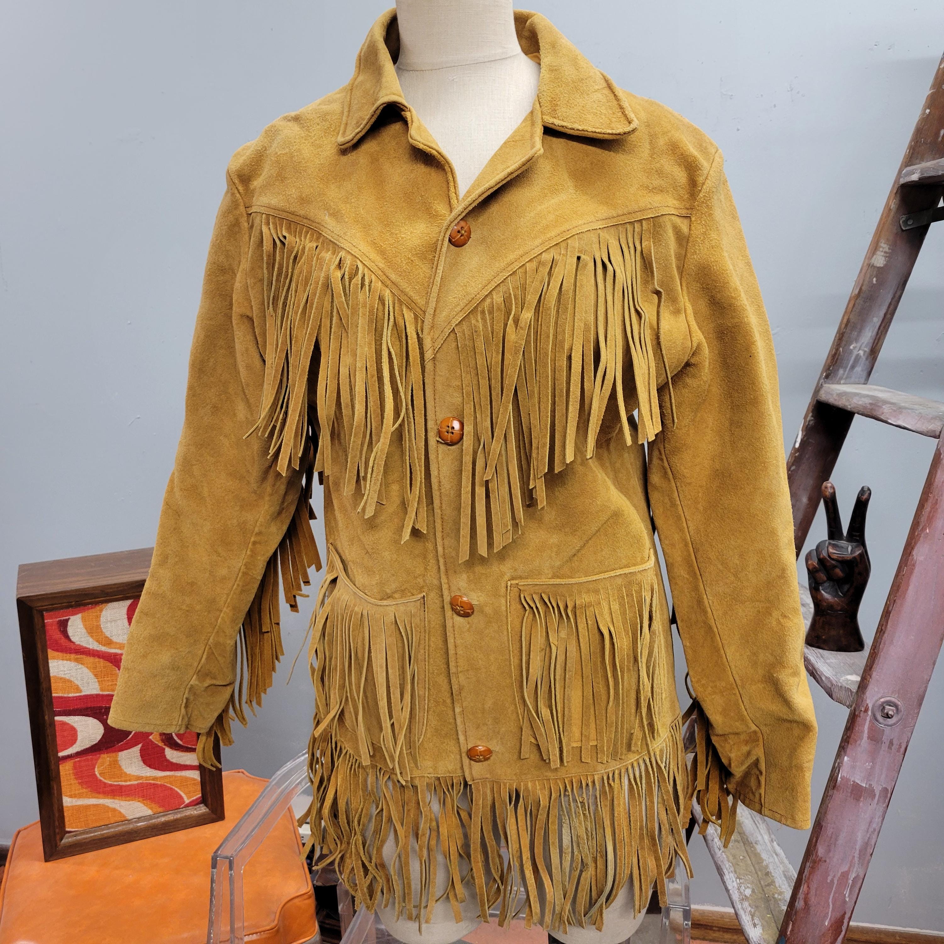 Ralph Lauren Fringe Leather Jacket - Etsy