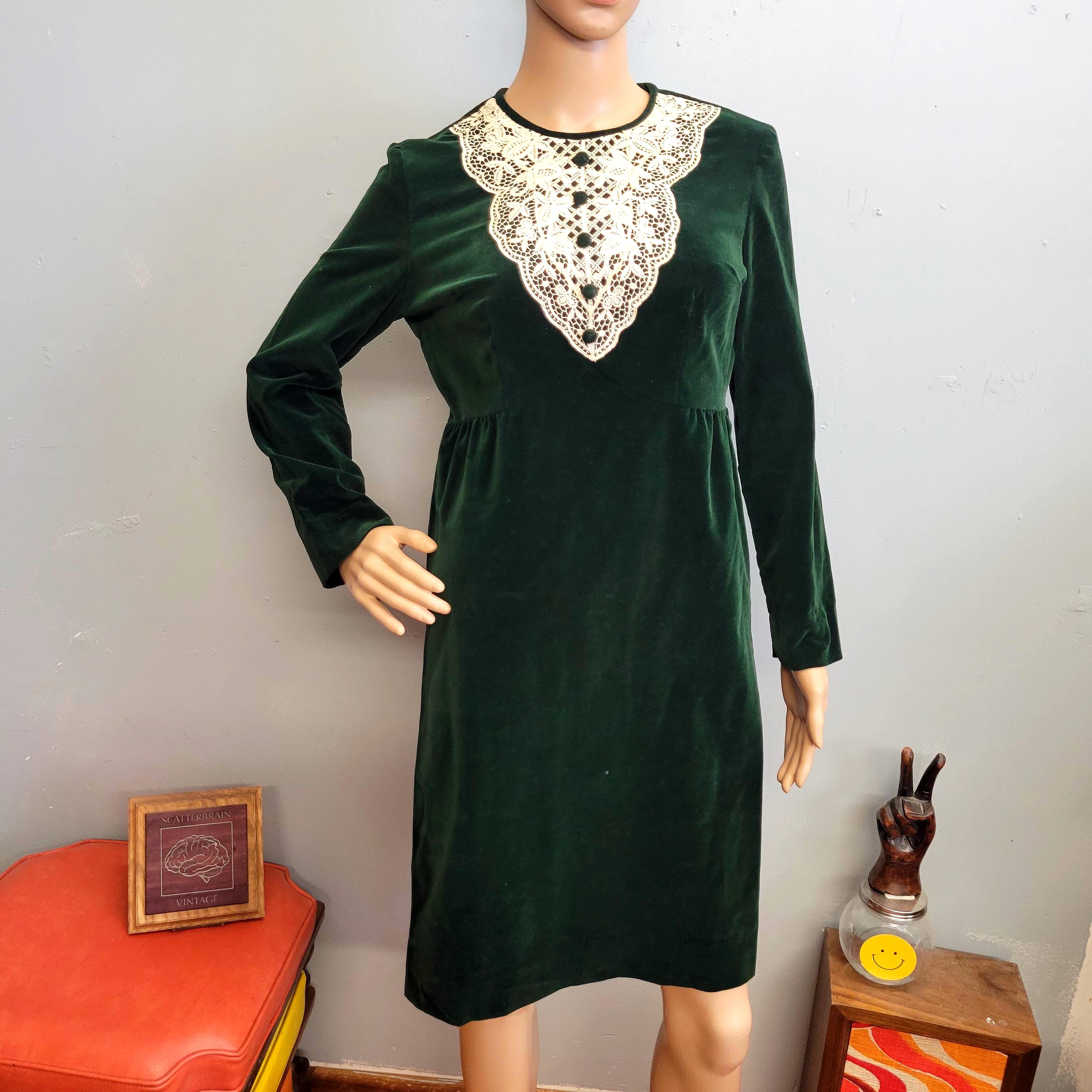 slim fit dress slacks Laura Ashley Bow Back Velvet Dress S