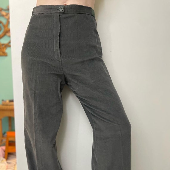 vtg 70s CORDUROY BELLBOTTOMS high waisted flare l… - image 3